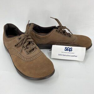 SAS Walk Easy Comfort Sneakers Walking Shoes Lace Up Oxford Vented 10 N